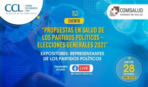 Elecciones 2021: Partidos políticos presentarán en la CCL propuestas en sector salud
