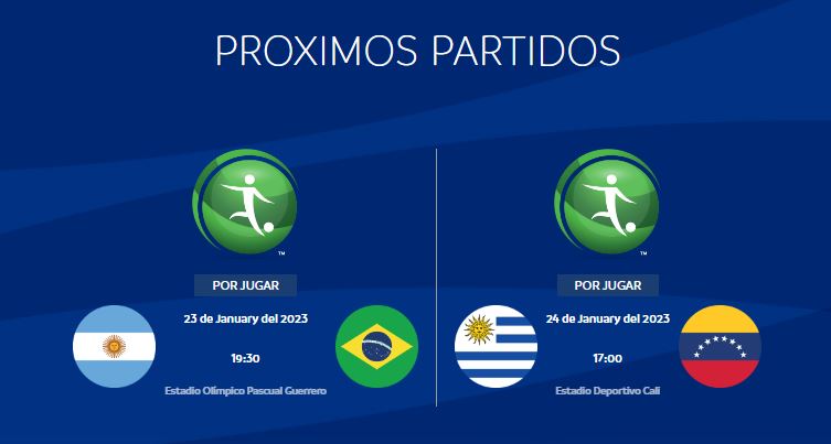 Conoce las fechas del partido Sudamericano Sub 20