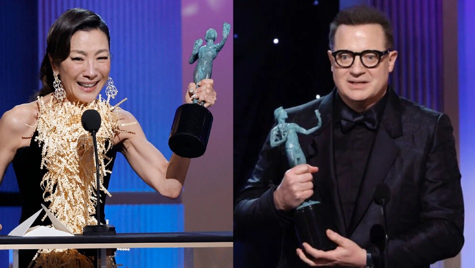 SAG Awards 2023: Brendan Fraser y Michelle Yeoh triunfan en la ceremonia