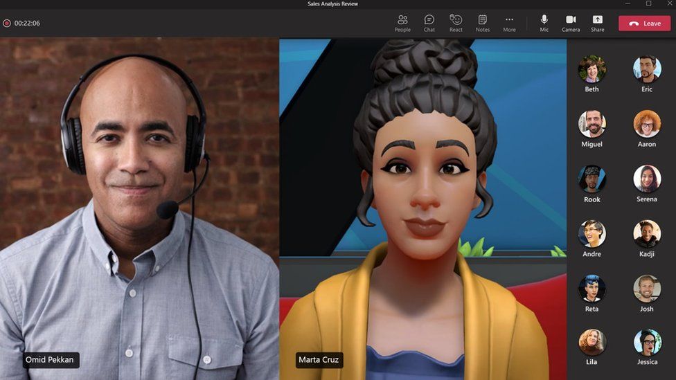 Microsoft Teams: Nueva función te transfomará en un avatar 3D mientras