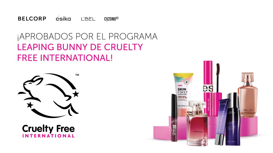 Belcorp refuerza su compromiso con ayudar a poner fin a las pruebas en animales