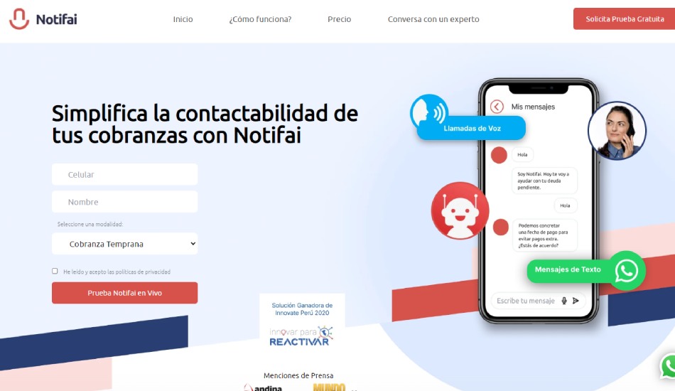 Notifai, la empresa que construye chatbots a la medida de tu negocio