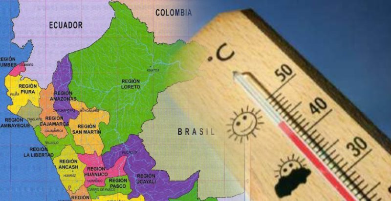 ¿Qué regiones del Perú presentarán ALTAS temperaturas el 30 y 31 de enero?