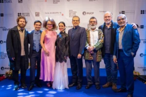 Elenco de la película “Ramón y Ramón” conquista la alfombra azul del Festival de Cine de Lima