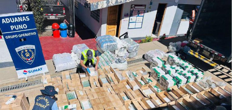 SUNAT: Golpe al contrabando US$ 254 millones en mercancías ilegales caen en 2025